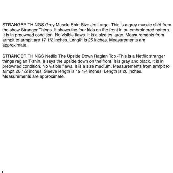 STRANGER THINGS 2 Grey Tops Bundle Jrs M & Jrs L - Picture 2 of 14